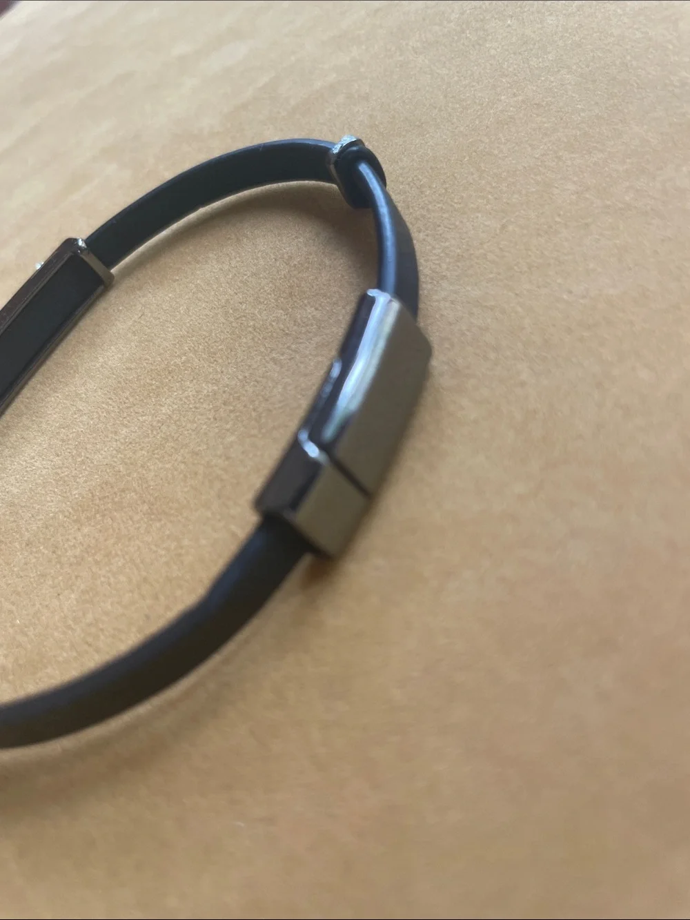 Men’s Leather Bracelet Collection. Set of 3. Stainless steel accents. NEW in bag